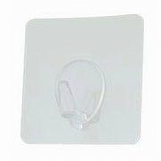 Trade Shop - Set 3 Ganci Appendino Adesivi Parete Cucina Bagno Attaccapanni Trasparente 87760 -