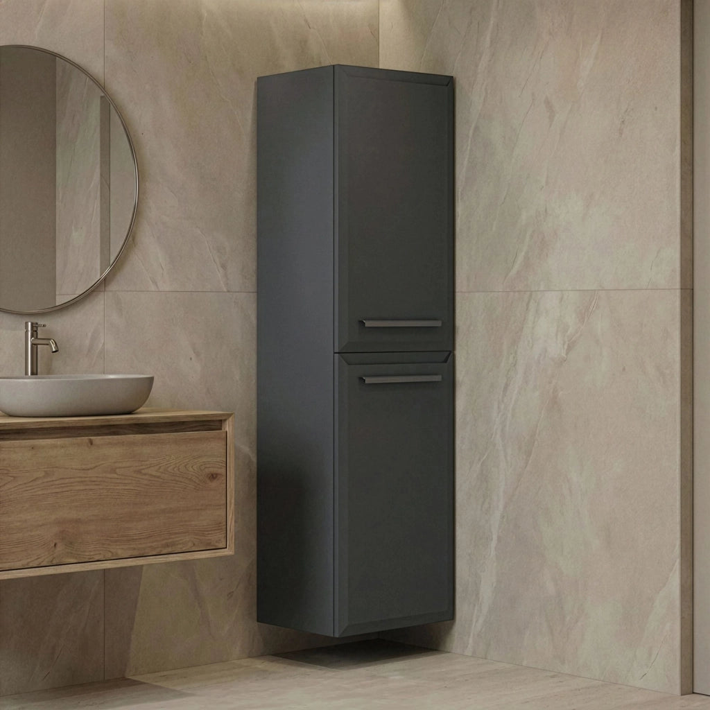 Mobile da bagno "Nuvola 40 v3" - 40 x 32 x 138 cm - Antracite