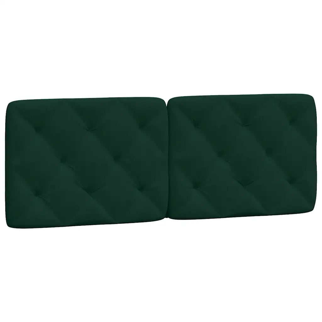 Letto con Materasso Verde Scuro 140x200 cm in Velluto 3208661