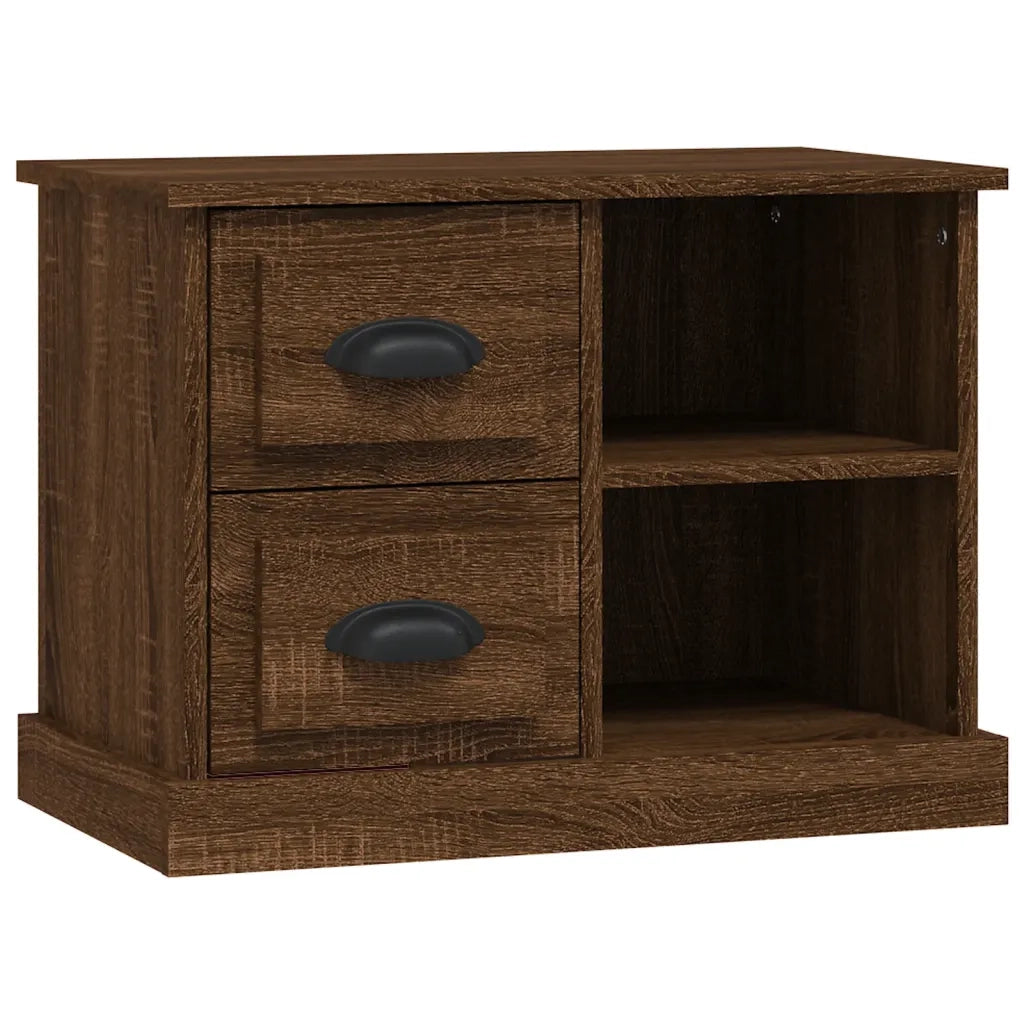 Comodino-Tavolino da notte Rovere Marrone 60x35,5x45 cm