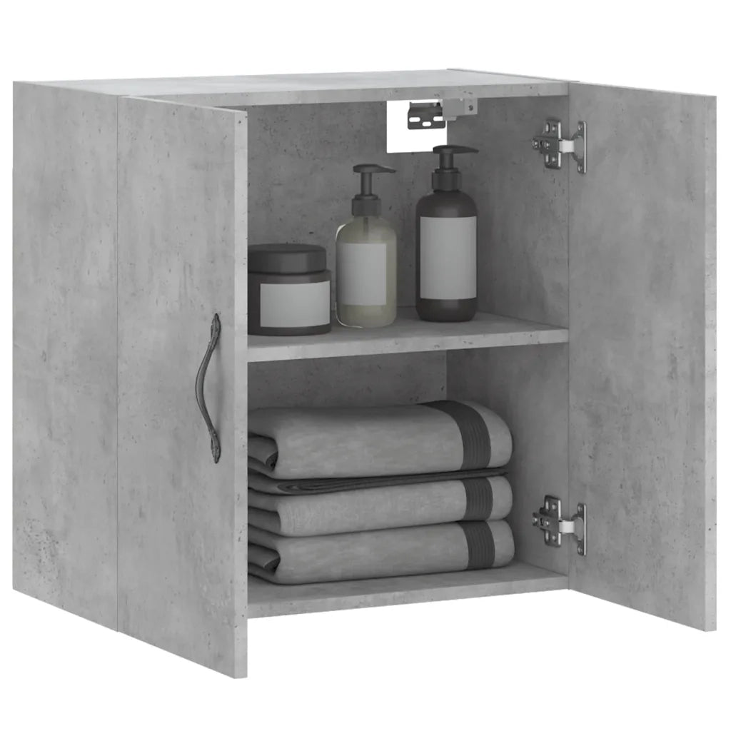 Mobile a Parete Grigio Cemento 60x31x60 cm in Legno Multistrato 829960