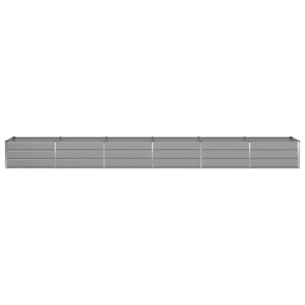 Fioriera | Cassetta per fiori | Vaso Grigio chiaro 480 x 80 x 45 cm Acciaio