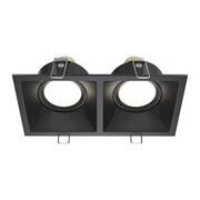 Maytoni Lampada da Incasso Dot 2 luci GU10 nero alluminio
