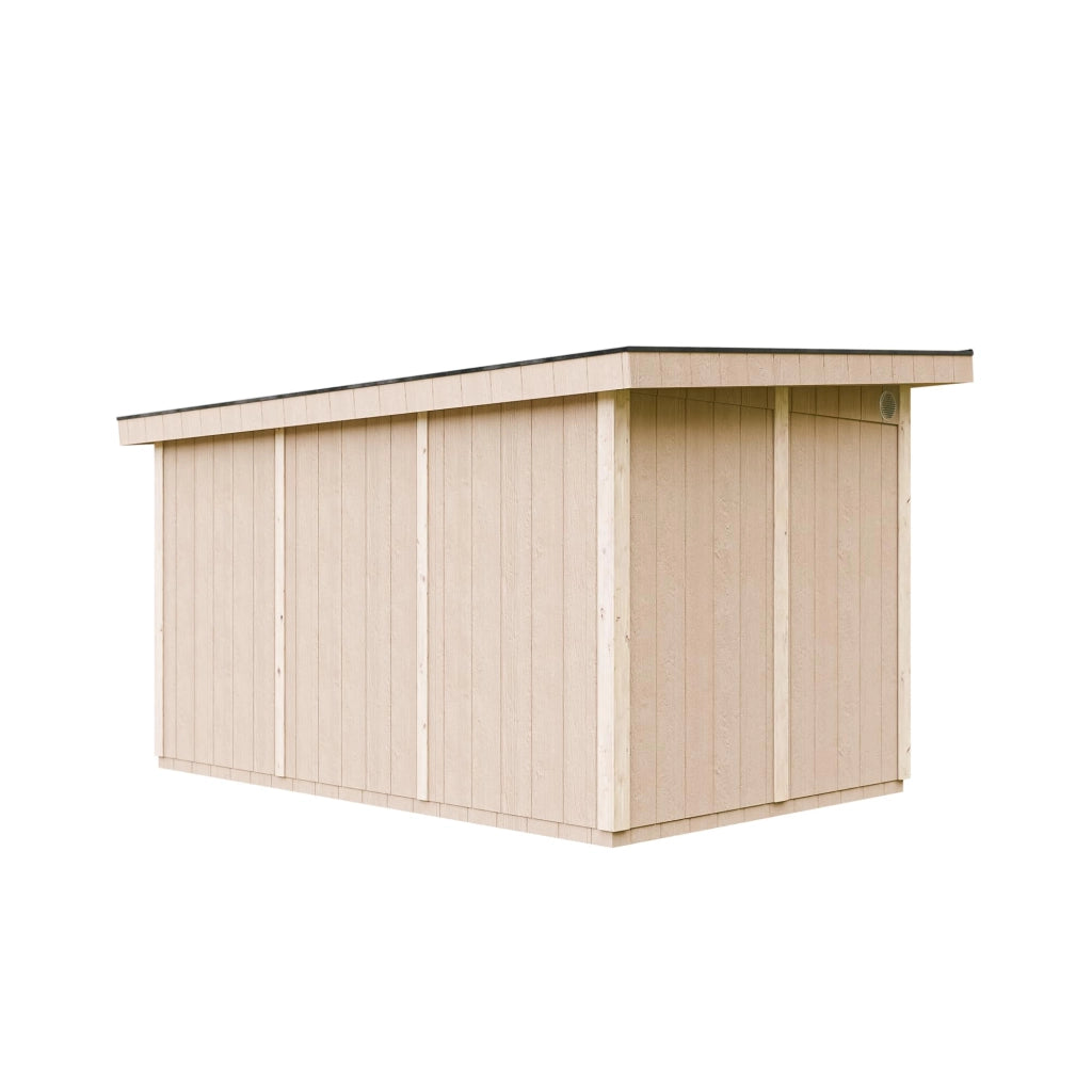 Casetta da Giardino di QUALIT? PREMIUM 8,7m?²-L412xW279cm - TIMBELA M904A-CAVERN STEEL