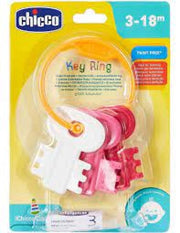 Chicco, Gioco Trillino Chiavi Colorate, Mazzo di Chiavi Facile da Afferrare per la Stimolazione di Coordinazione Manuale