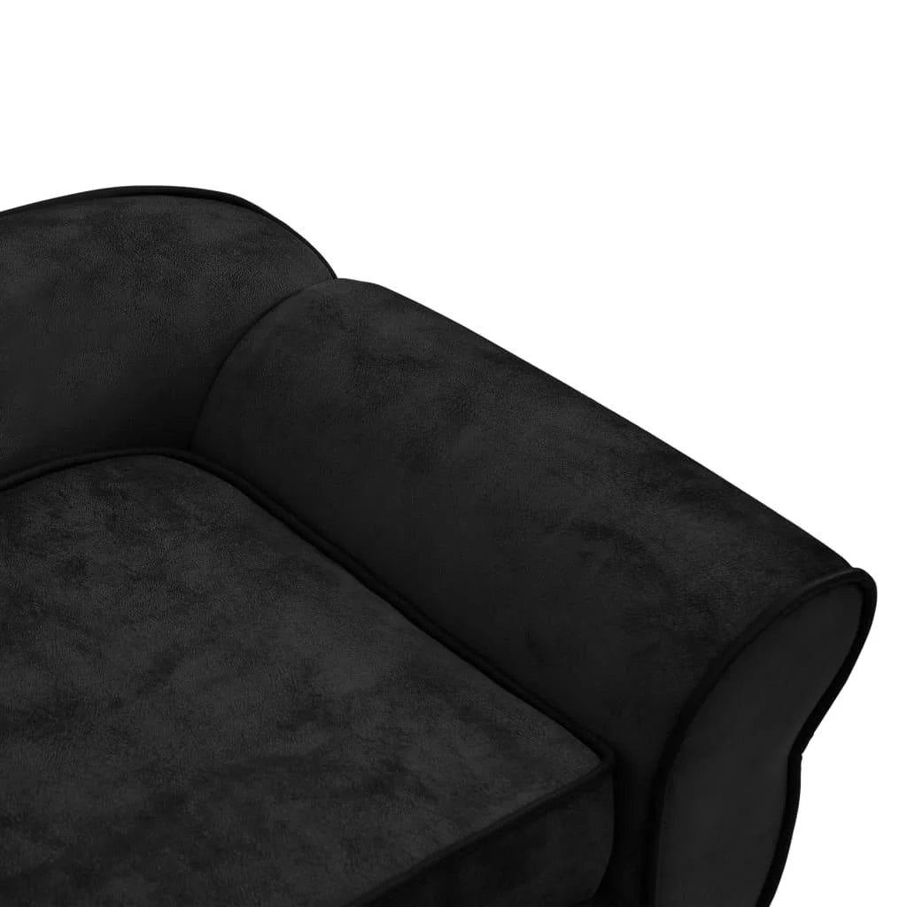 Divano per cani nero 72 cm peluche nero 02_0000206