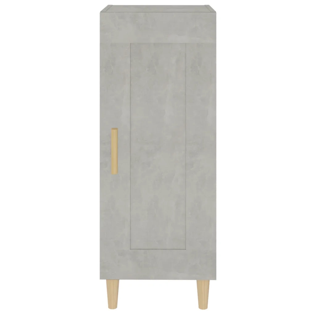 Credenza Grigio Cemento 34,5x34x90 cm in Legno Multistrato cod mxl 8892