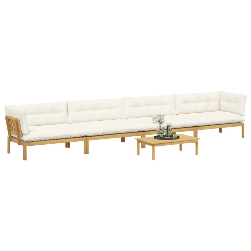 5 Pezzo Unità di divano pallet da giardino 3418262
