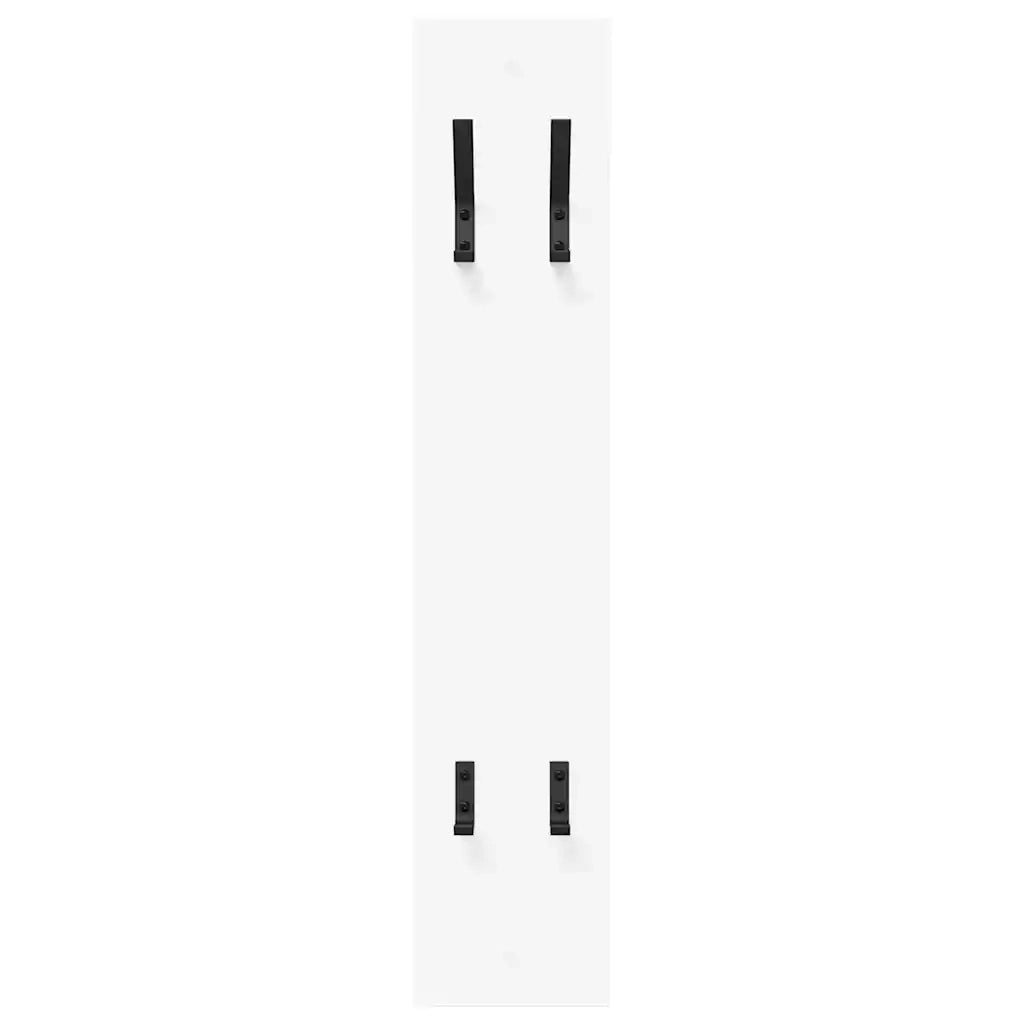 Appendiabiti a muro A parete Bianco 20 x 1,5 x 100 cm 874459