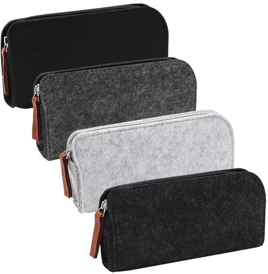Etui per pennarelli multifunzionale da 4 pezzi con tasca per scrivere per penna, matite, pennarelli, gomme e altri materiali scolastici
