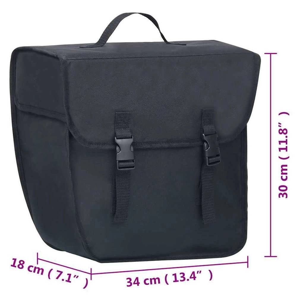 Bicycle Pannier For Luggage Rack, Waterproof, 21 L, Black