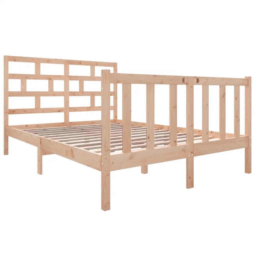 Giroletto-Struttura Letto in Legno Massello di Pino 140x190 cm 881921