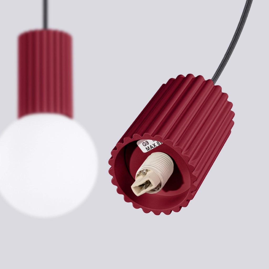 Lampada a sospensione HALO 2L bordeaux
