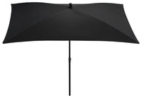 Ombrellone da Giardino 2,4x1,5 m Palo Ø27 mm in Acciaio Maffei Kronos Antracite