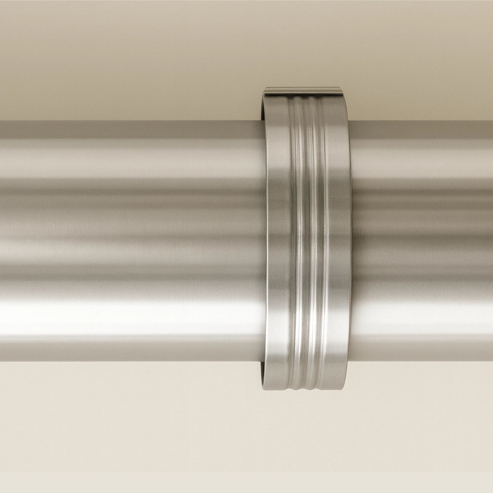 Collare nervato acciaio inox Ø 80 mm fissaggio canna fumaria confezione 2 pezzi