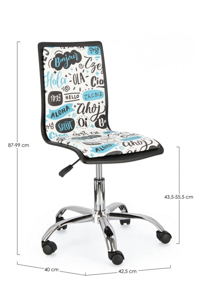 Sedia Ufficio Young Hello in Similpelle