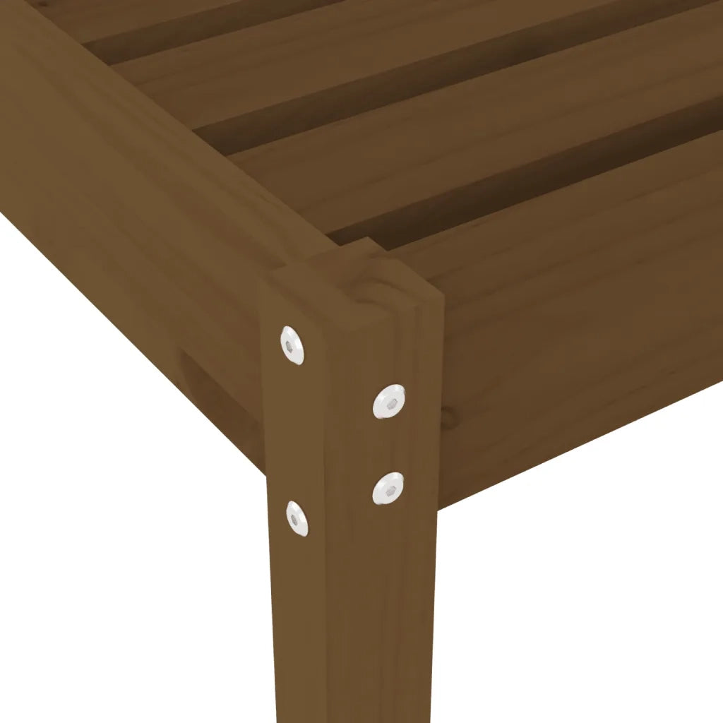Lettino Prendisole Ambra 199,5x60x74 cm Legno Massello di Pino 825071