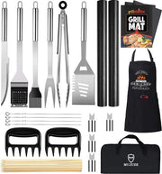 Set di accessori per barbecue in acciaio inossidabile | Set di utensili da barbecue per uomo | Set di attrezzi da barbecue per uomo
