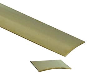 PIAGGIA AUTOADESIVA PROFILO SEMITONDO IN OTTONE  cm.166x35