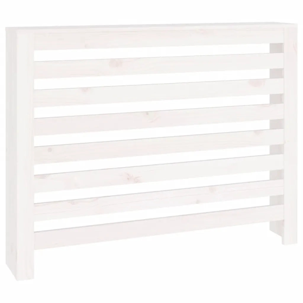 Copertura Termosifone Bianca 108,5x19x84 cm Legno Massello Pino cod mxl 71546