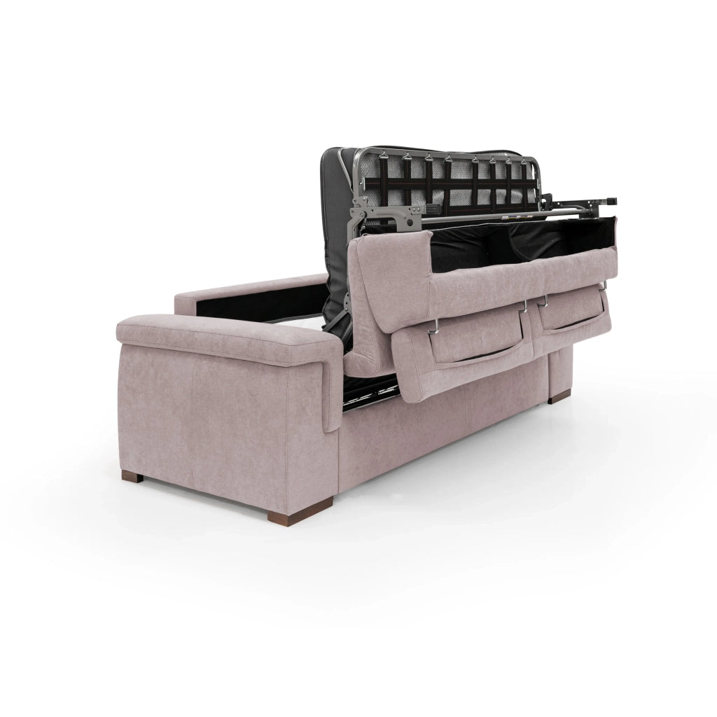 Giunone Divano letto mat. H18 200 cm (mat. 120x197 cm) rosa