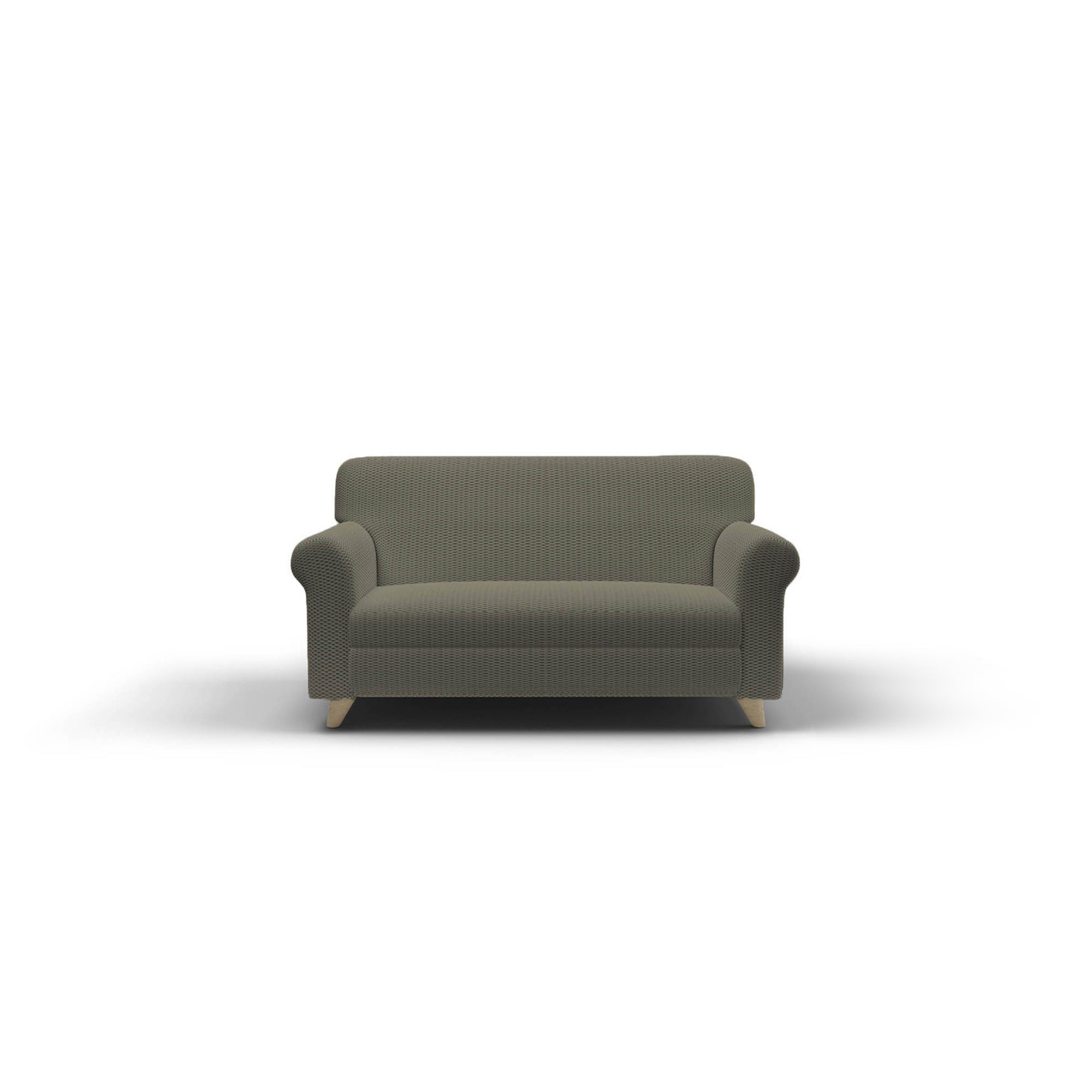 Copridivano Elasticizzato 1 Posto in Poliestere e Cotone Fashionable Tortora