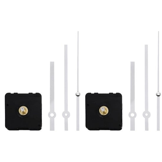 Kit di orologio silenzioso - meccanismo senza rumore - movimento a batterie - parti di ricambio - ideale per progetti orologio