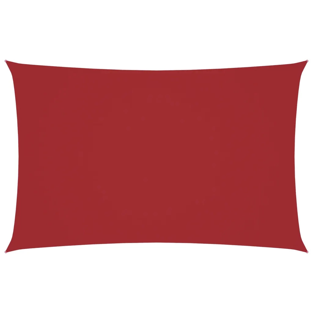 Parasole a Vela Oxford Rettangolare 2x4,5 m Rosso 135643