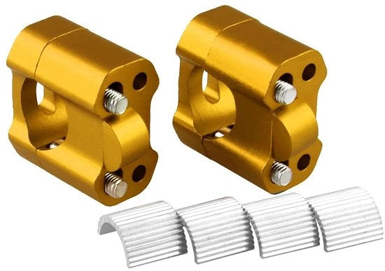 Sistema di Elevazione per Pari Dinamico - 2 Pezzi - Adattamento Universale - 28mm/22mm - Giallo/Nero/Rosso/Azzurro/Argento - Altezza del Manubrio - Elevatore del Manubrio