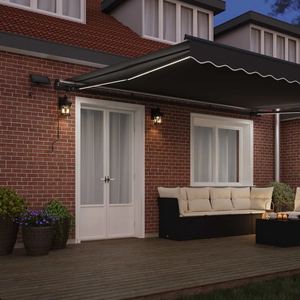 Tenda da Sole con Antracite 4.5 x 2.5 m Metallo 46874
