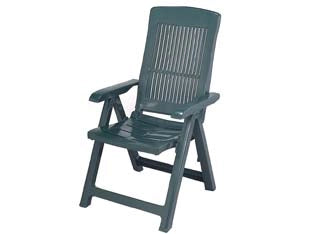 POLTRONA DA GIARDINO TAMPA VERDE  cm.60x61x109h.  peso kg.6