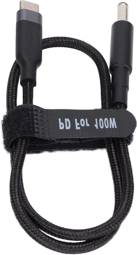 Cavo di ricarica USB C a DC per laptop - 20V 5A 100W PD Ricarica rapida - Adattatore USB C a DC - Tipo C maschio a elbow DC 4.5 x 3.0mm - Cavo di ricarica per laptop - JD0604 (0.5m)