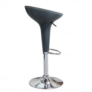 SGABELLO JAGO IN METALLO E PLASICA SEDUTA TONDA 39,5 X 44,5 X 58/78CM GRIGIO OKX