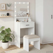 Tavolo da Trucco Bianco 50 x 41 x 135 cm Legno multistrato 865091