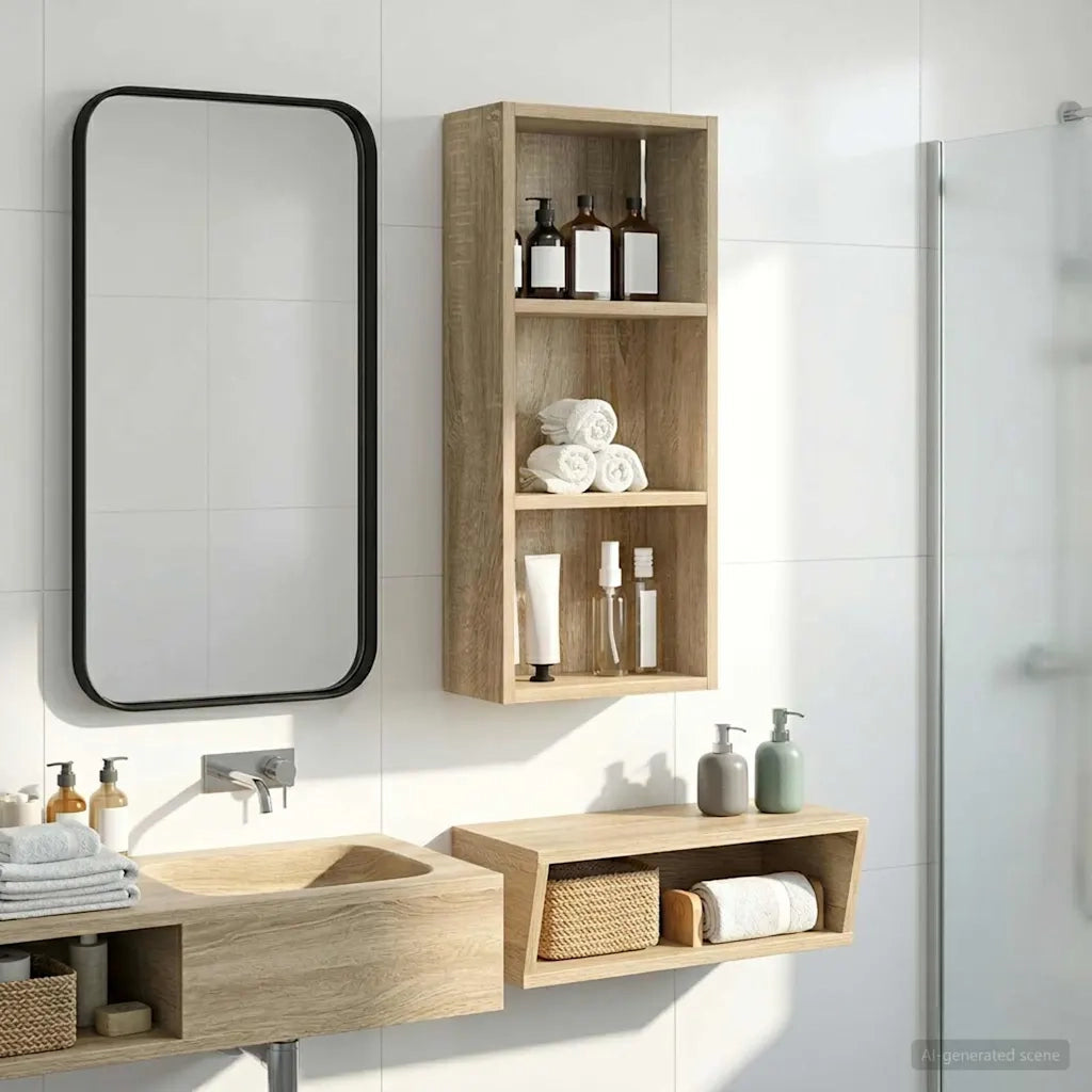 Armadio da bagno a muro Rovere Sonoma 30 x 14 x 70 cm 889329