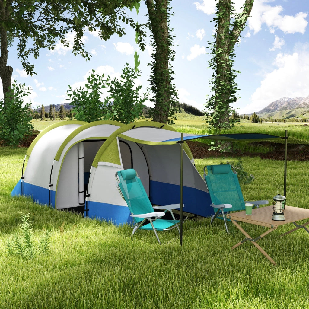 Tenda da campeggio 3 persone ¨C zephmum ¨C Verde, impermeabile, con ganci per lanterne