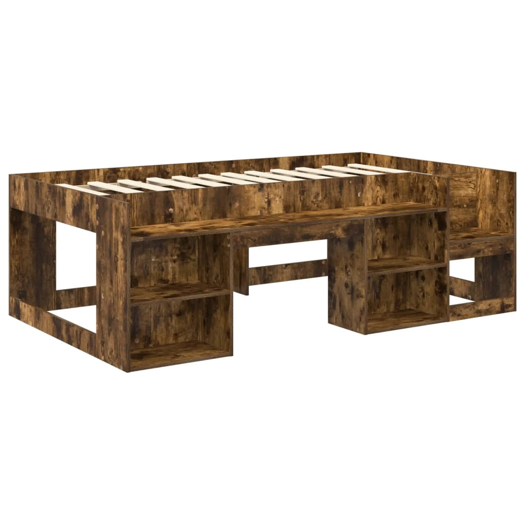 Telaio del letto con storage Rovere Fumo 80 x 200 cm 3422599