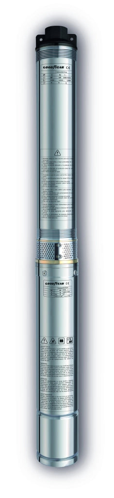 Pompa di estrazione dell'acqua 1.500W. Portata massima 4.000 litri/ora (67 l al m) Goodyear