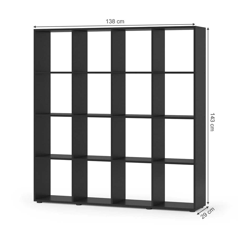 Vicco Scaffale Nero 138.5 x 142.5 cm