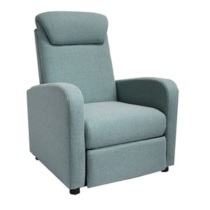 Poltrona Relax Reclinabile Manuale in Tessuto Marta Verde