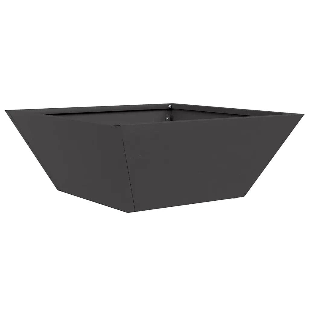 Vaso da giardino 5 pz-Set di 5 Fioriera da Esterno-Contenitore per Piante Nero 40 x 40 x 15 cm
