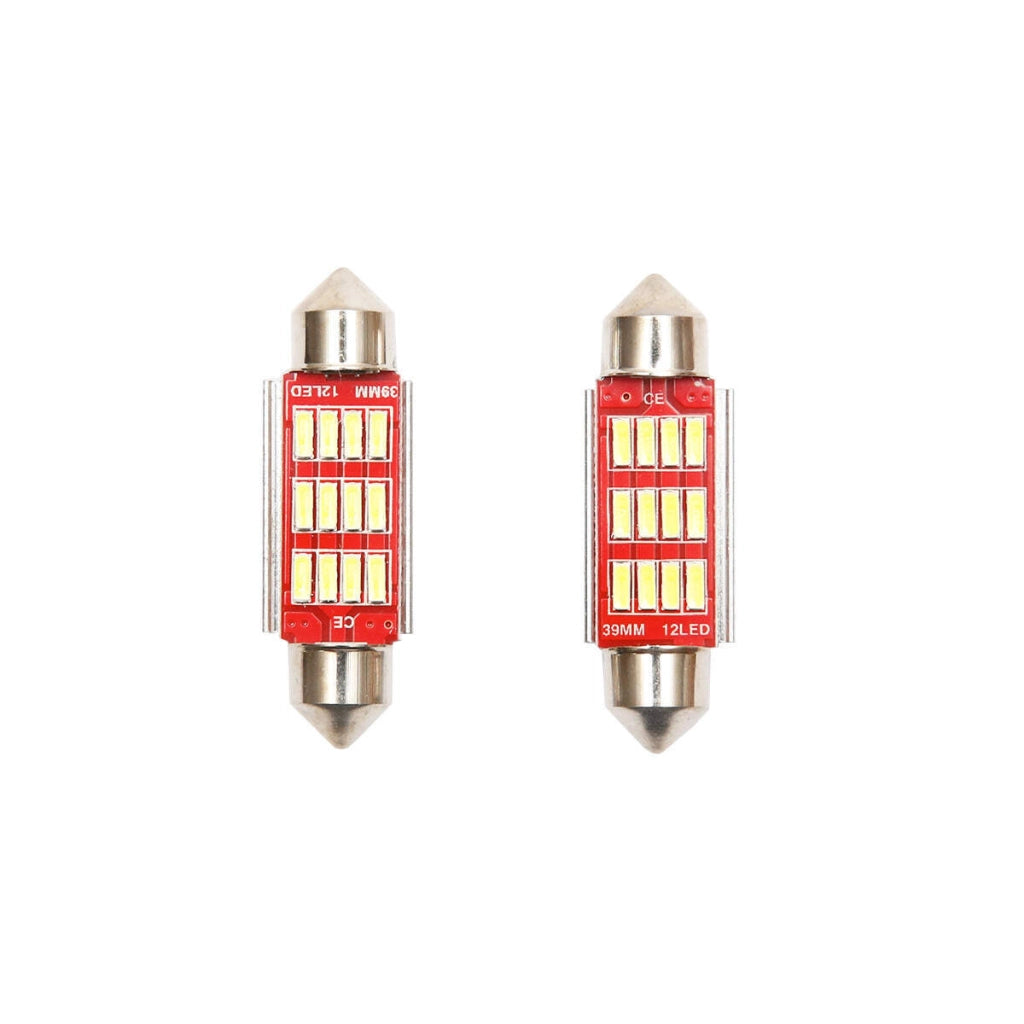 Set di 2 lampadine LED SMD SOFIT 39/12mm 12V 0,145A luce fredda Breckner Germany