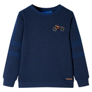 Felpa per Bambini Blu Marino MÃ©lange 116cod mxl 85360