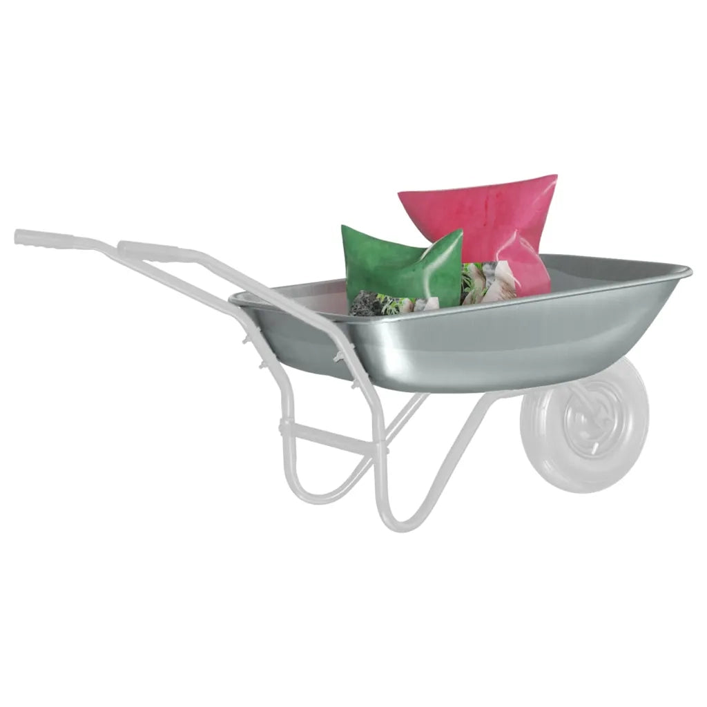 Sostituzione Vassoio Carriola Argento 80 x 60 x 25 cm Acciaio