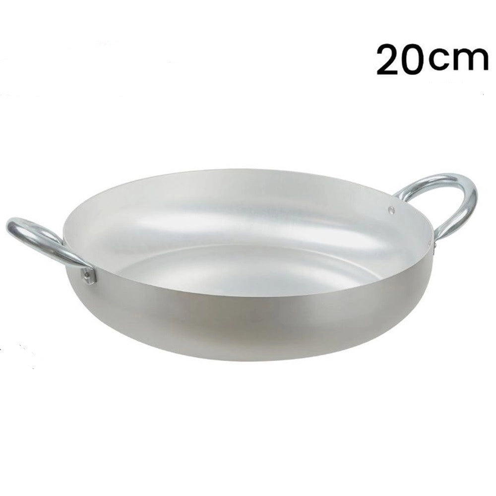 Trade Shop - Tegame In Alluminio Pentola Con 2 Manici Metallo Da ø20 A 30 Cm Utensile Per Cucina -    -diametro 20cm   -