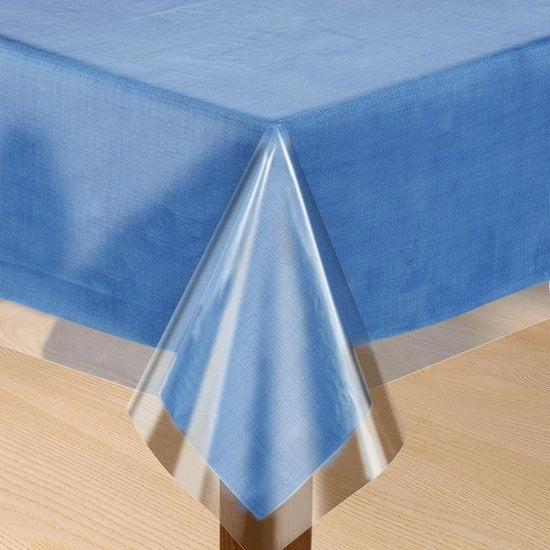 Copertura per tavolo - Impermeabile - Protezione per tavolo - Forma rettangolare - Translucido - Plastico - 54 x 54 cm - Copertura per tavolo protettiva