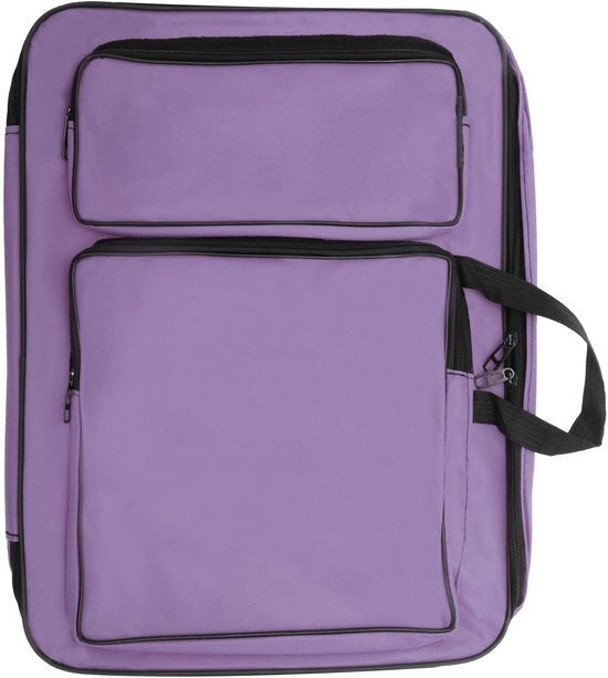 Documententas per artisti - Tas da documentazione per artisti - Cinturino regolabile con spalline - Cestelli per materiali artistici - Colorazione leggera - Comfort e protezione