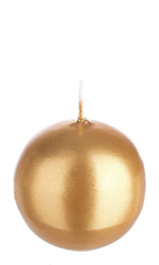 Candele Dorate Oro di Paraffina Sfera Conica Lunghe Senza Aroma Decorative Casa Formato: Sfera