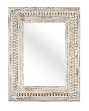Specchio da parete rettangolare in legno fatto a mano, 130 cm
