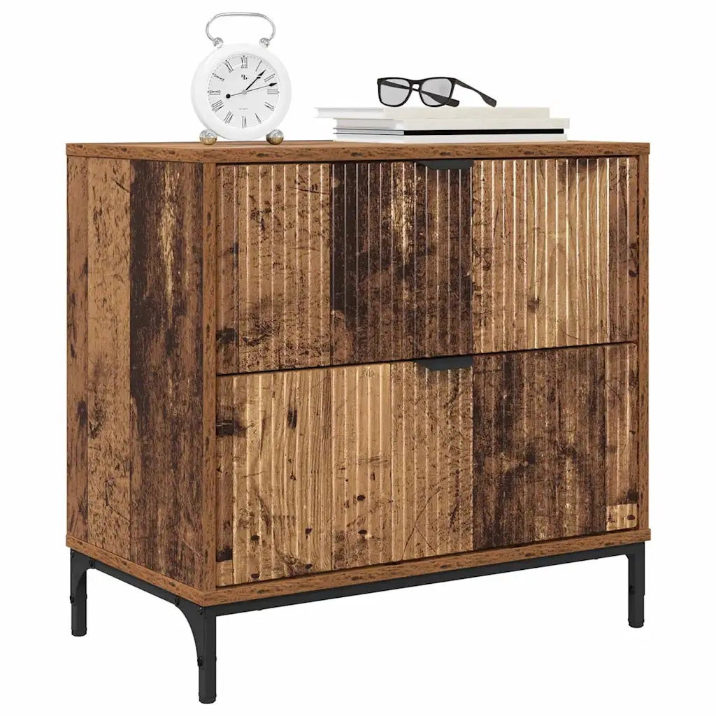 Comodino-Tavolino da notte Legno vecchio 63.5 x 36 x 61 cm Legno multistrato